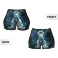 thumbnail image 5 of Haiem Forest Meditating Goat No Front Seam Biker Shorts for Women Yoga Workout Gym Bike Shorts with Tummy Control Moisture-Wicking-X-Large, 5 of 9