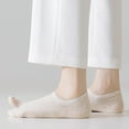 thumbnail image 5 of Antimicrobial Two-Toe Invisible Socks for Women - Lightweight Summer Comfort (One Size, 5 Pairs), 5 of 7