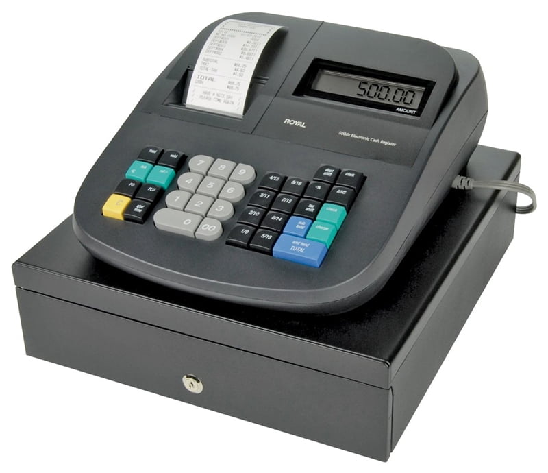 Royal 435DX/500DX Electronic Cash Register, Light Gray