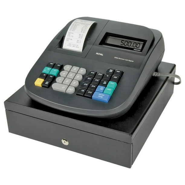 Royal 435DX/500DX Electronic Cash Register, Light Gray