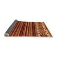 thumbnail image 2 of Ahgly Company Indoor Rectangle Abstract Orange Modern Area Rugs, 7' x 9', 2 of 4