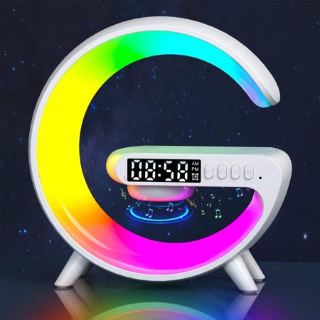 Wireless Charger Pad Bluetooth Speaker with RGB Light