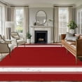 thumbnail image 2 of Christmas Farmhouse Washable Area Rug 5 x 7 ft Red Stipe, Soft Non Slip Rugs Stain Repellent Indoor Felt Carpet for Living Dining Room Bedroom Home Office, 2 of 9
