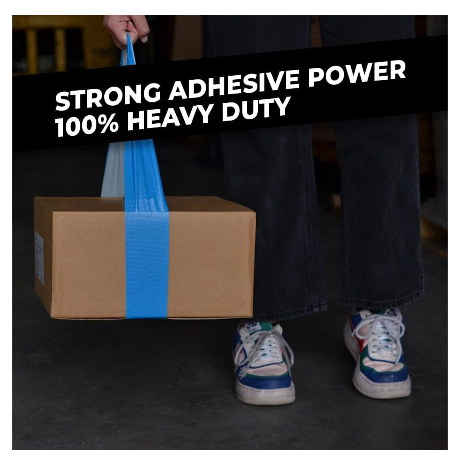 WOD DTC10 Advanced Strength Industrial Grade Brown Duct Tape, 6 inch x 60 ft. Waterproof, UV Resistant For & Home Improvement