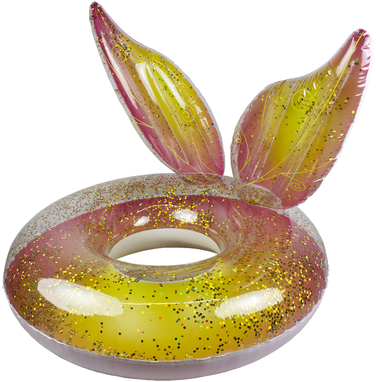 Poolmaster Glitter Pixie Tube - Inflatable Swimming Pool Party Float - (48 Inch Diameter)