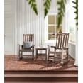 thumbnail image 3 of Kaleemen Oversized Outdoor Rocking Chair,Easy to Assemble High Density Polyethylene Patio Rocking Chair, Brown, 3 of 6