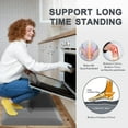 thumbnail image 6 of Carvapet Anti-Fatigue Floor Mat 20MM Thick Cushioned Kitchen Comfort Mat, Waterproof Non-Slip Standing Desk Foam Mats and Rugs, Grey, 17.3"x28"x0.79", 6 of 8