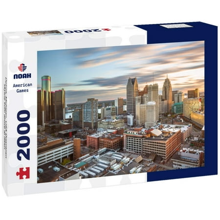 Detroit, Michigan, USA Downtown skyline from above at dawn 2000pc Puzzle