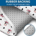 thumbnail image 4 of White Cow Black Spot Bow Pattern Bathroom Rugs Sets 3 Piece,Toilet Cover Set,Absorbent Non Slip Bathroom Mats Sets with U-Shaped Contour Rug Toilet Rug Set, 4 of 5