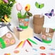 thumbnail image 4 of Kit de manualidades Aweyka Garden, paquete de 20 macetas de papel con pegatinas para niños, 4 of 6