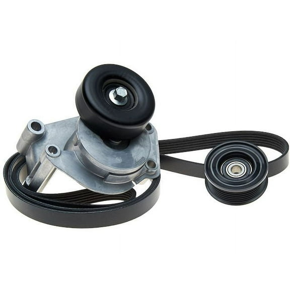 Serpentine Belt Drive Component Kit - Compatible with 2001 - 2008 Toyota Sequoia 4.7L V8 GAS 2002 2003 2004 2005 2006 2007
