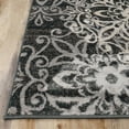 thumbnail image 3 of Superior Modern Floral Scroll Pet and Kid-Friendly Indoor Area Rug, 2'x3', Slate, 3 of 6