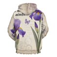 thumbnail image 3 of Purple Iris Butterflies Love-1 Men's Women New Sweatshirt Hoodie Men's Plus Size Sweatshirt Hooded Sweatshirt 3d Printed Street Men's Cloth, 3 of 6