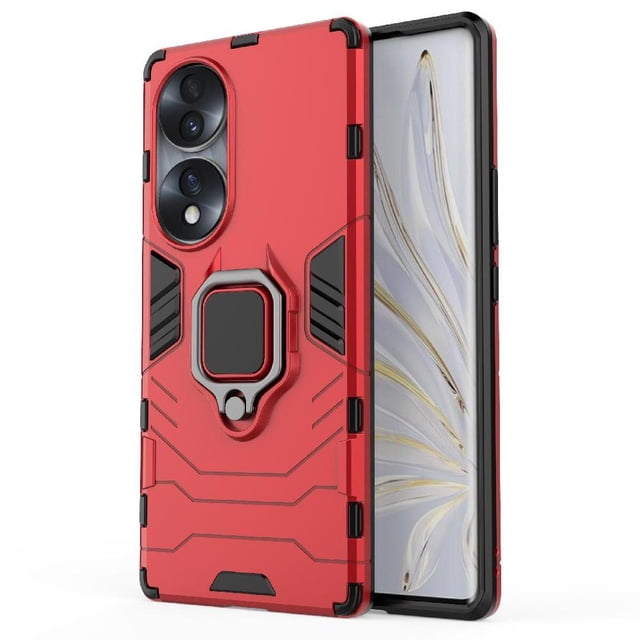 Funda para Honor 70 5G con Soporte Anillo Giratorio 360° y Protección Resistente a Golpes y Caídas