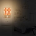 thumbnail image 2 of Yayeee 2-Pack Plug in LED Night Lights with Light Sensors Motion Detectors, Beige Geometric Circles, 2 of 7