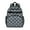 Blue White Floral, variant on Black Skull Rose Pattern Backpack for School,Cute School Bag,Schoolbag with Adjustable Shoulder Straps & Padded Back,15.25"x11.5"x5.25"