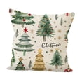 thumbnail image 2 of Funda de almohada navideña con estampado de funda de cojín de 45 cm x 45 cm, cómoda funda de cojín Impresión A del árbol de Navidad, 2 of 9