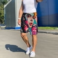thumbnail image 6 of Gaeub Vibrant Street Art Portrait Print Men's Short Pajama Pants, Sleep Shorts, Household Pants, Casual Pants with Pockets-3X-Large, 6 of 6