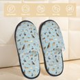 thumbnail image 2 of Fotbe Cartoon Doodle Puppy Pantuflas Peludas para Mujer con Estampado, Zapatillas de Peluche, Zapatos de Invierno para Casa, Uso Interior y Exterior-Large, 2 of 8