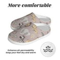 thumbnail image 6 of Yiaed Safari Animals Print Slippers Fuzzy Warm Cozy Slippers Non Slip House Slippers For Indoor Outdoor Slippers House Slippers-11, 6 of 7
