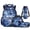 Blue Shark, variant on KUIFORTI Green Frog Backpack and Lunch Box Kid Bookbag Set of 4 Lightweight Boys School Bag Pencil Case Water Bottle Sleeve for Elementary School Students