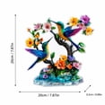 thumbnail image 4 of Tabletop 2D Acrylic Craft Ornament 8X8X0.5 In, Spring Decorations for Home, Spring Home Decor Indoor, Spring Table Centerpiece, Vivid Floral Hummingbird Piece for Countertop and, 4 of 7