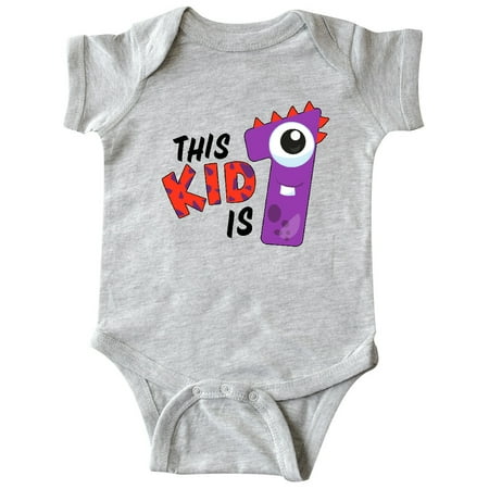 

Inktastic This Kid is One- Monster First Birthday Gift Baby Boy or Baby Girl Bodysuit