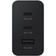thumbnail image 5 of Cargador de pared de carga superrápida de 3 puertos de 65 W, 1 puerto USB-C de 65 W, 1 USB-C de 25 W, 1 USB-A de 25 W, capacidad máxima de 65 W (Cable incluido), cargador 65w negro, 5 of 5