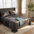 thumbnail image 2 of Unique Bargains Fitted Sheet Fiber Bed Sheets Breathable 78.0"x79.9" Sophisticated grey, 2 of 5