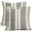 Black Grey Boho Striped, variant on eikunn 18”x18” Boho Rustic Black & Gray Polyester Decorative Pillow Covers, Invisible Zipper (2 Count)