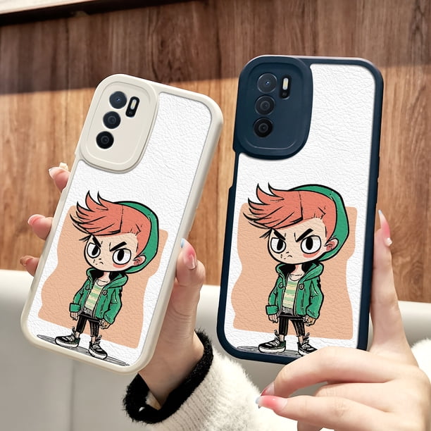 Proteja su iPhone con una divertida y colorida funda plateada mate de doble capa para teléfono