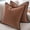 Brown, variant on Alchemic Living Dusty Rose Set of 2 Plush Velvet Pillow Covers 24x24 Inches (60x60cm) with Black Piped Edge | Solid Square Throw Cushion Covers for Sofa Living Room Bedroom