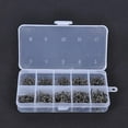 thumbnail image 4 of Fairnull 500 Pcs Fish Jig Hooks with Hole Fishing Hook Tackle Box Carbon Steel Fishhook, 4 of 10