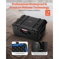 thumbnail image 4 of VEVOR Valise Rigide Résistante aux Intempéries 3.5 Pi3 Roues Roulantes & Poignée Rétractable Noir, 4 of 9