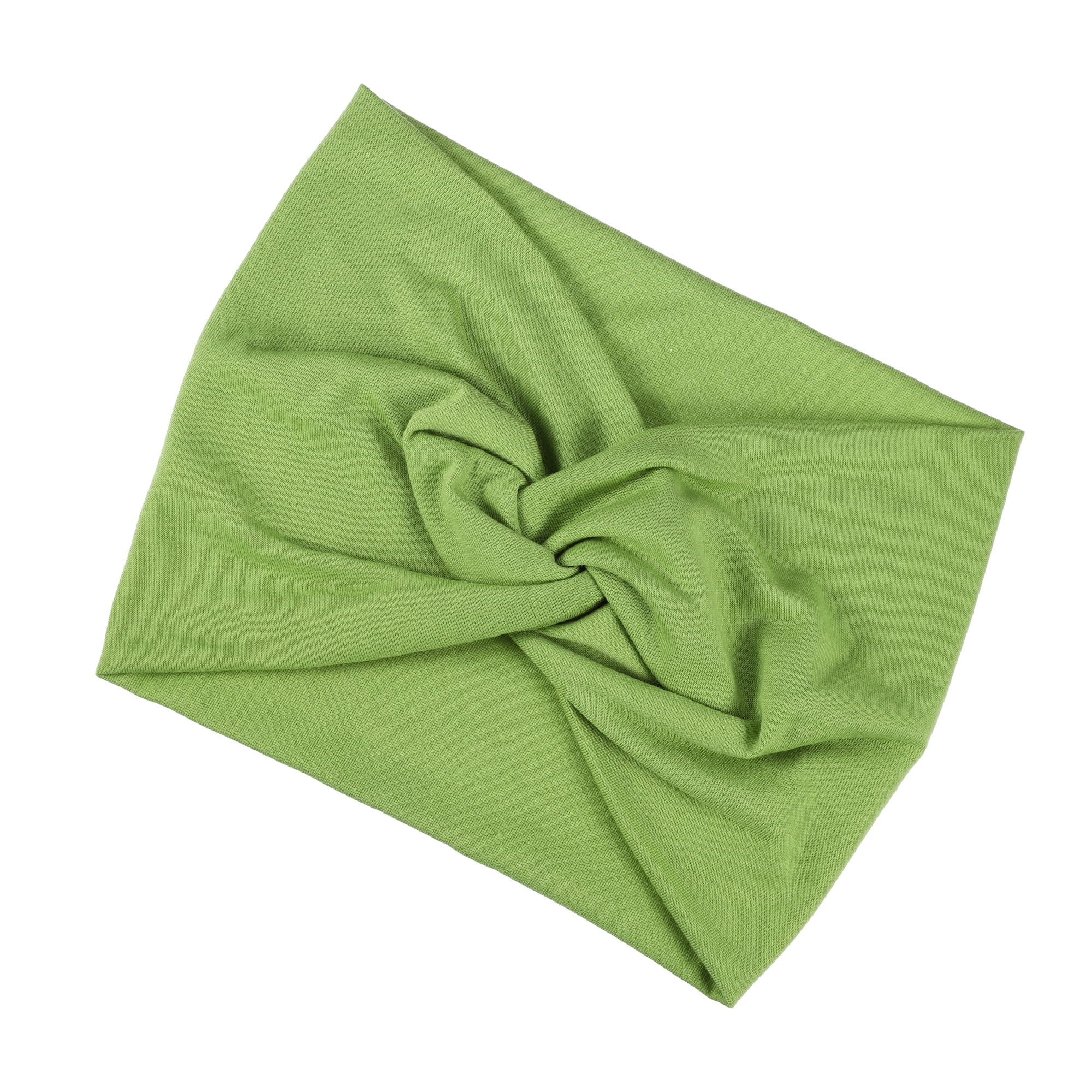 Unique Bargains Fashion Bohemia Widening Knotted Headwrap Rose Red Green Khaki Blue 4pcs