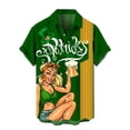 thumbnail image 2 of Camisa del Día de San Patricio para hombres, camisas hawaianas con botones y estampado completo en 3D, camisetas de playa informales de verano de manga corta, camisas y blusas, 2 of 5