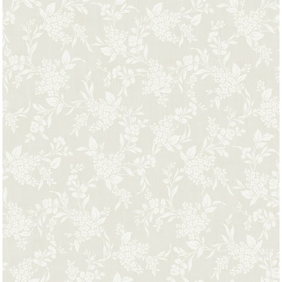 NextWall Neutral Tonal Floral Peel and Stick Wallpaper - 20.5 in. W x 18 ft. L Roll