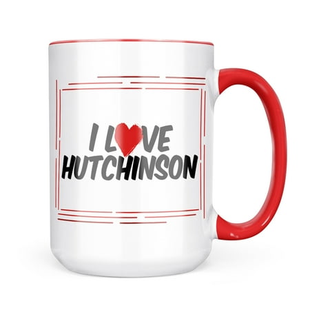 

Neonblond I Love Hutchinson Mug gift for Coffee Tea lovers