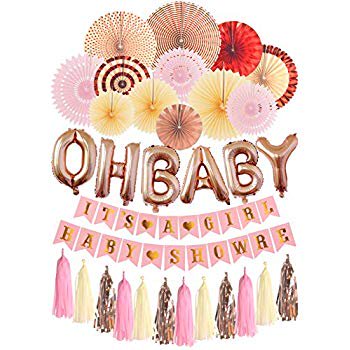 Oh Baby It S A Girl Decorations For Baby Shower Pink Mint Gold