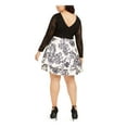 thumbnail image 2 of City Studio Womens 2-Piece Floral Tiered Skirt, Black, Plus Size, 22W, 2 of 4