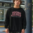 thumbnail image 2 of Christian Sweatshirt – Love Like Jesus Pray Crewneck, Faith Bible Verse Pullover, Trendy Religious Apparel, Unisex Fleece Top, 2 of 5
