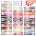 thumbnail image 1 of Fake Nails EBANKU, 32 colores, cortas, cuadradas, francesas, para mujer, 1 of 7