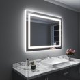 thumbnail image 5 of 110*40 inch&nbsp;Large&nbsp;Rectangular&nbsp;Frameless&nbsp;LED&nbsp;Light&nbsp;Anti-Fog&nbsp;Wall&nbsp;Bathroom&nbsp;Vanity&nbsp;Mirror&nbsp;Super&nbsp;Bright, 5 of 5