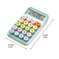 thumbnail image 3 of WKSCLPAI Cute Dopamine Colorway Calculator, Portable Multi-function Calculators with 12-Digit LCD Display, Small Desktop Calculator with Stylish Computing Mechanical Keyboard, Sky Blue, 3 of 5