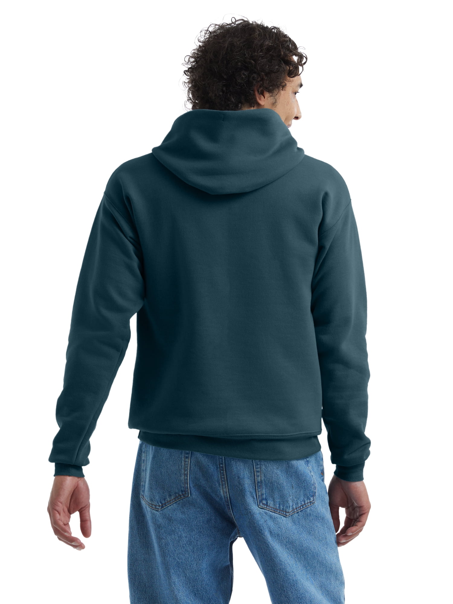 Hanes Men's EcoSmart Hooded Sweatshirt – 4XL Size In Athletic Purple, Cotton-Polyester Blend