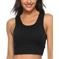 thumbnail image 2 of WANOSS Sports Bras for Women High Impact Sports Bra - Removable Padded Yoga Racerback Bra Workout Crop Tops, 2 of 22