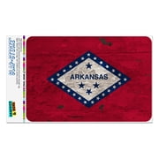 Rustic Arkansas State Flag Distressed USA Home Business Office Sign