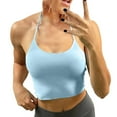 thumbnail image 5 of BKQCNKM Sports Bras For Women Bralettes For Women Womens Backless Halter Crop Top Padded Sports Bras Light Support Strappy Workout Tank Nursing Bras For Breastfeeding, 5 of 8