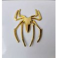 thumbnail image 5 of Juego de 4 piezas de pegatinas estereoscópicas de araña metálica, pegatinas creativas, decoración de calcomanías a rayas (negro, rojo, dorado, Color plateado) TUNC Sencillez, 5 of 5