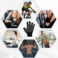 thumbnail image 5 of Leetye Mei Non-Slip Lightweight Breathable Unisex Fishing Fitness Half-Finger Glove, Black, 1 Pair, 5 of 9